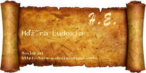 Héra Eudoxia névjegykártya